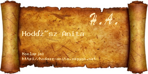 Hodász Anita névjegykártya